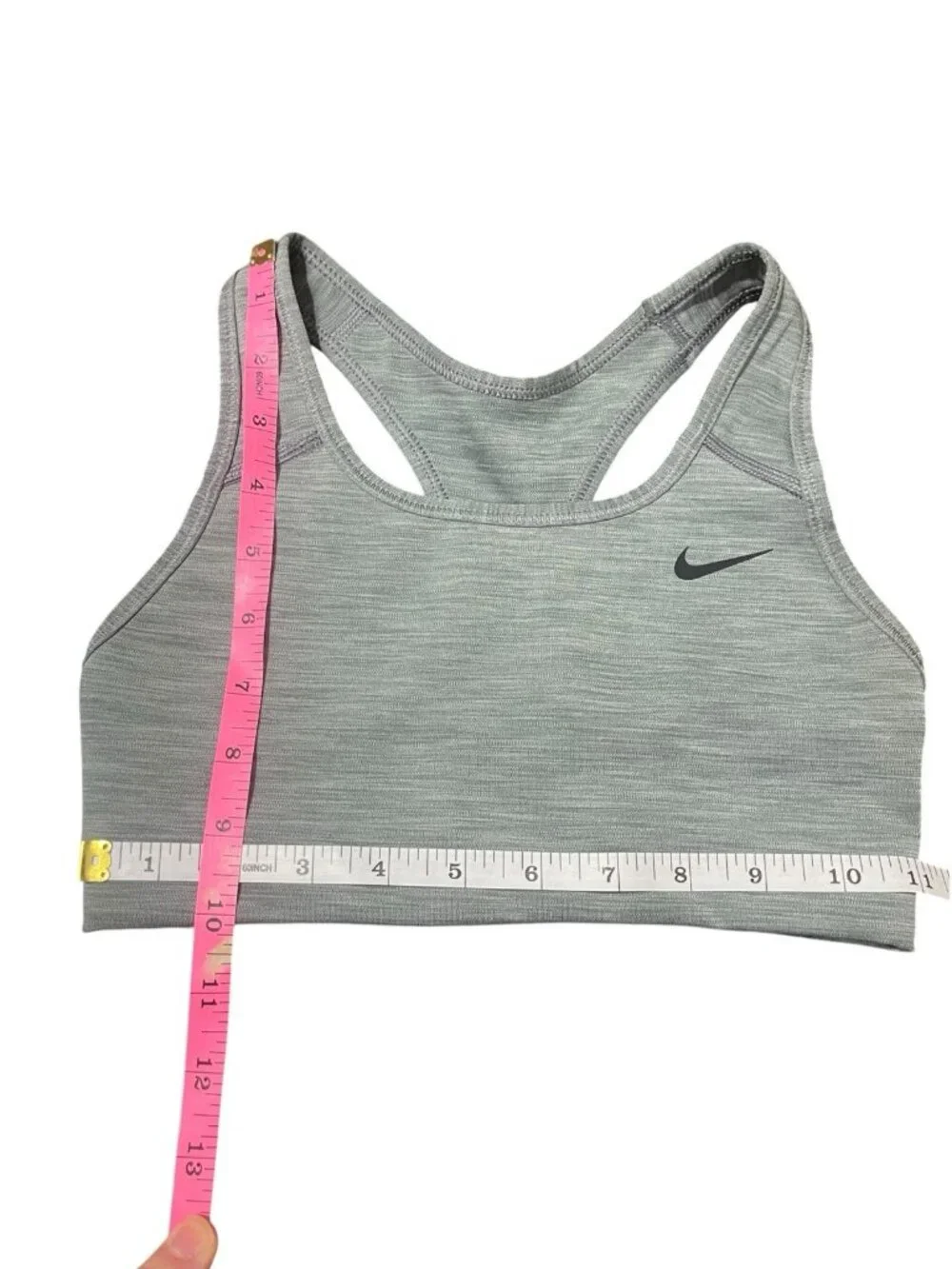 Nike Women’s XS Sports Bra Dri-Fit Non-Padded BV3630 084 Gray Smoke